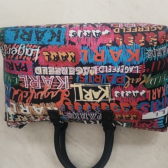 NWT Karl LAGERFELD Paris Graffiti Purse - Picture 5 of 5